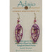 Adajio Radiant Orchid Magenta Leaf-Shape Filigree Pierced Earrings - Belle Fleur Boutique