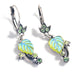 Sweet Romance Satin Glass Leaves Pierced Earrings in Mint Green - Belle Fleur Boutique