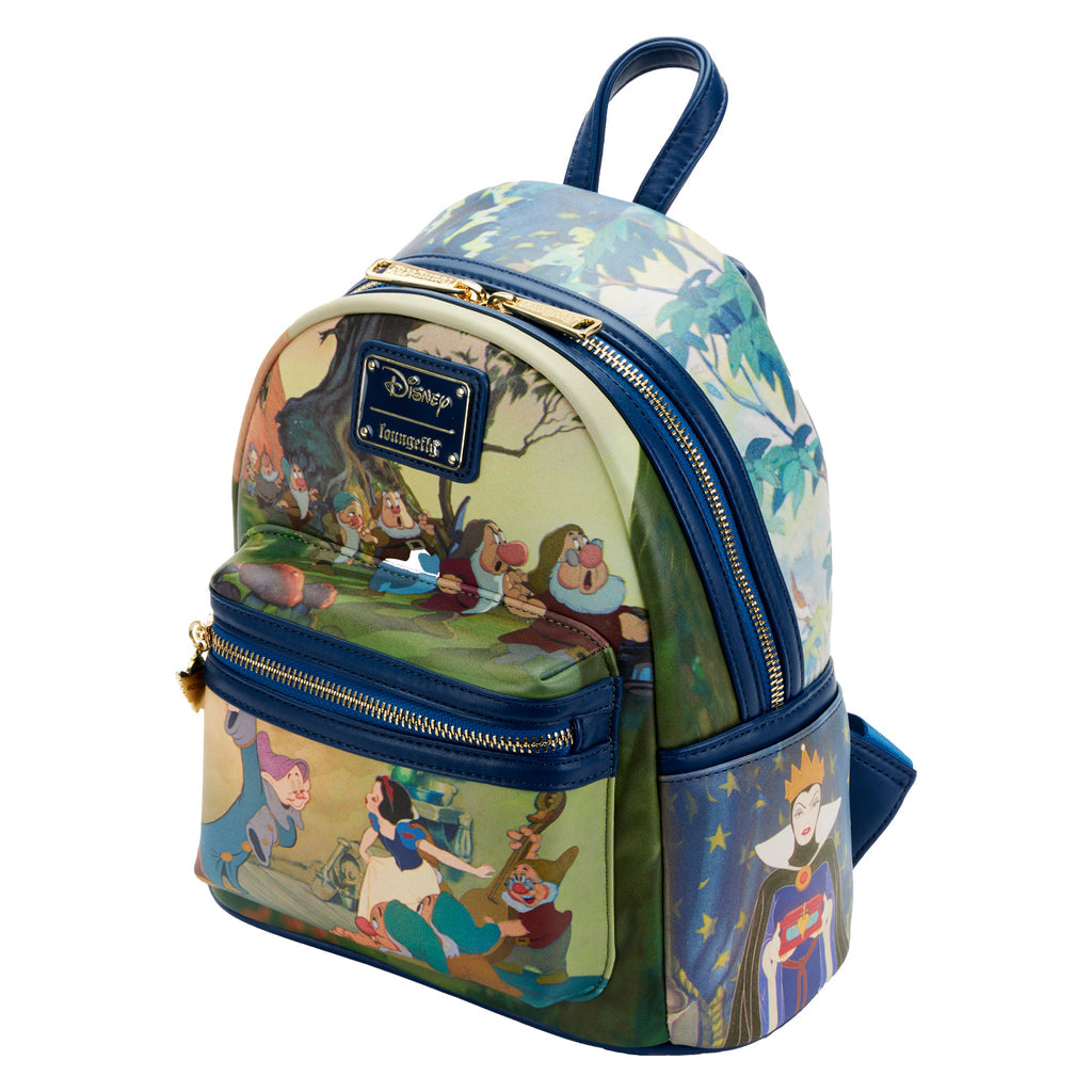 disney snow white mini backpack DLR/WDW - Kate Spade New York they get to know Snow White through silly song and dance as shown on the front zipper compartmentwhich also features an adorable blue bird as the enamel zipper charm Disney Snow White Mini Backpack