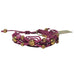 Rose Gonzales "Sienna" Sorbet Collection Woven Boho Bracelet in Burgundy - Belle Fleur Boutique
