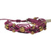 Rose Gonzales "Sienna" Sorbet Collection Woven Boho Bracelet in Burgundy - Belle Fleur Boutique