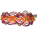 Rose Gonzales "Gigi" Sorbet Collection Woven Bracelet in Burgundy & Orange - Belle Fleur Boutique