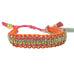 Rose Gonzales "Vanessa" Sorbet Collection Woven Bracelet in Orange and Fuchsia - Belle Fleur Boutique