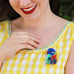 Erstwilder "The Radiant Rainbow Lorikeet" Brooch Designed in Melbourne, Australia