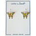 Zarah Zarlite Tiger Swallowtail Butterfly Pierced Earrings - Belle Fleur Boutique