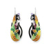 Zarah Cat in Autumn Leaves "Time to Leave" Pierced Earrings - Belle Fleur Boutique