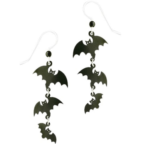 Sienna Sky Halloween Bat Family Pierced Earrings - Belle Fleur Boutique