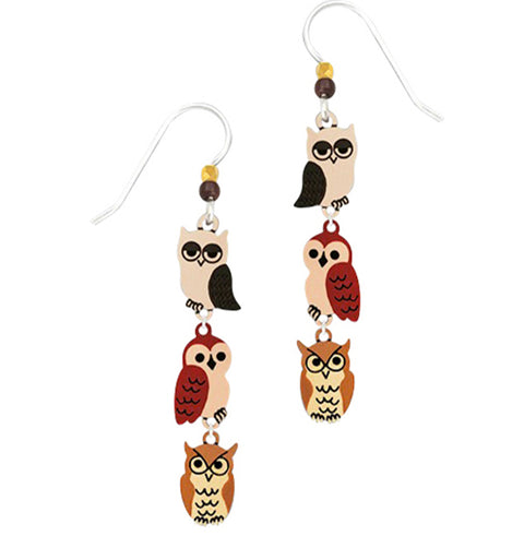 Sienna Sky Whimsical Owls Pierced Earrings